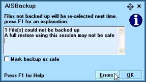 Session comment text box